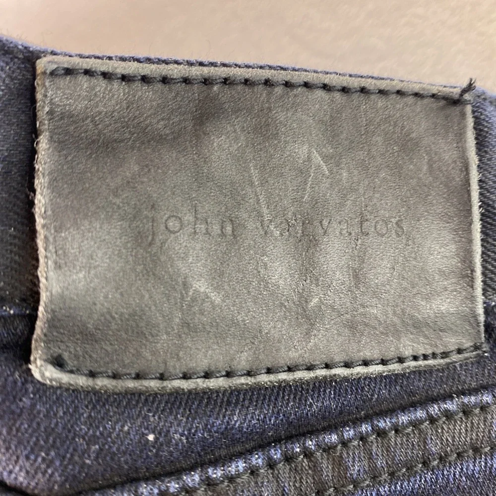 John Varvatos JV702 Slim Jeans Dark Blue Men's 38x31 Indigo Denim Stretchy Japan - Picture 9 of 16